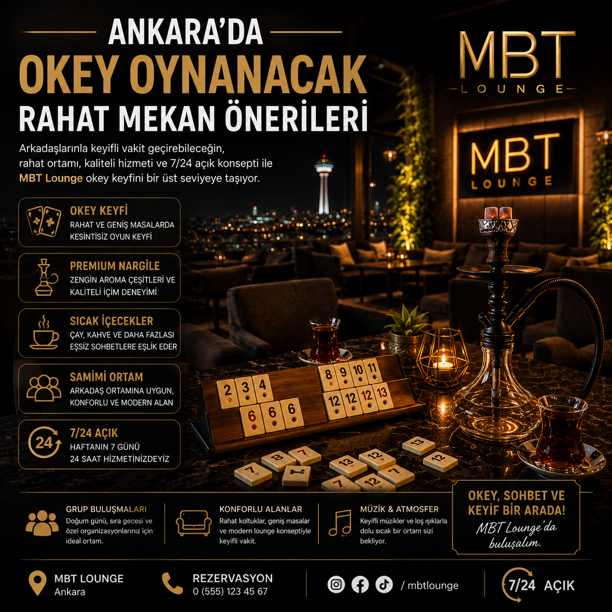 Ankara’da Okey Oynanacak Rahat Mekan Önerileri